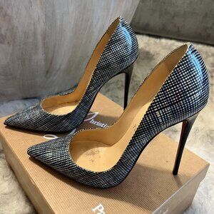 Christian Louboutin Black and White Heels